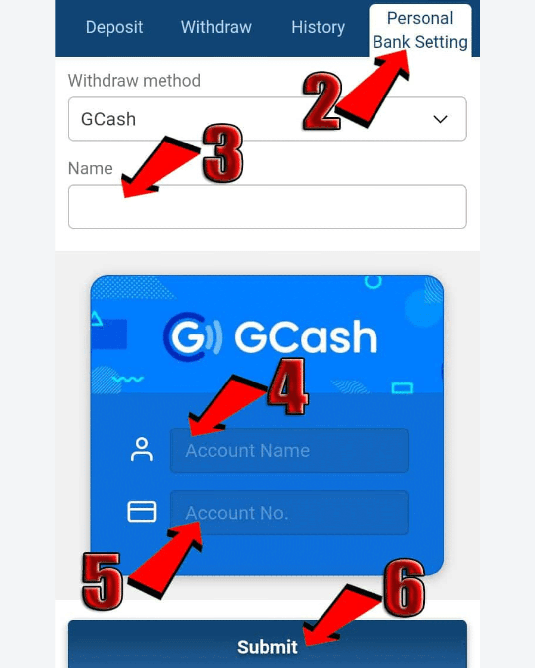 nuebe gaming withdrawal 2